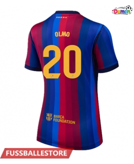 Günstige Barcelona Dani Olmo #20 Heimtrikot Damen 2026-27 Kurzarm